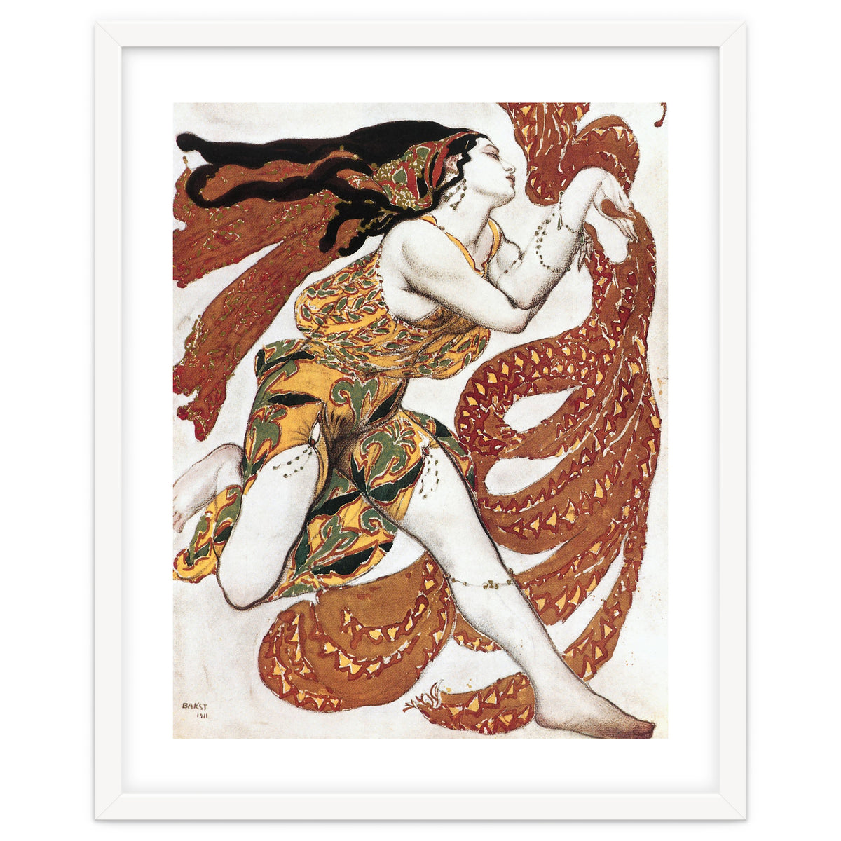 Costume sketch for a Bacchante, from the ballet &quot; Narcissus&quot.