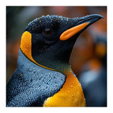 King Penguin With Water Droplets In Rain (Print Only) thumbnail