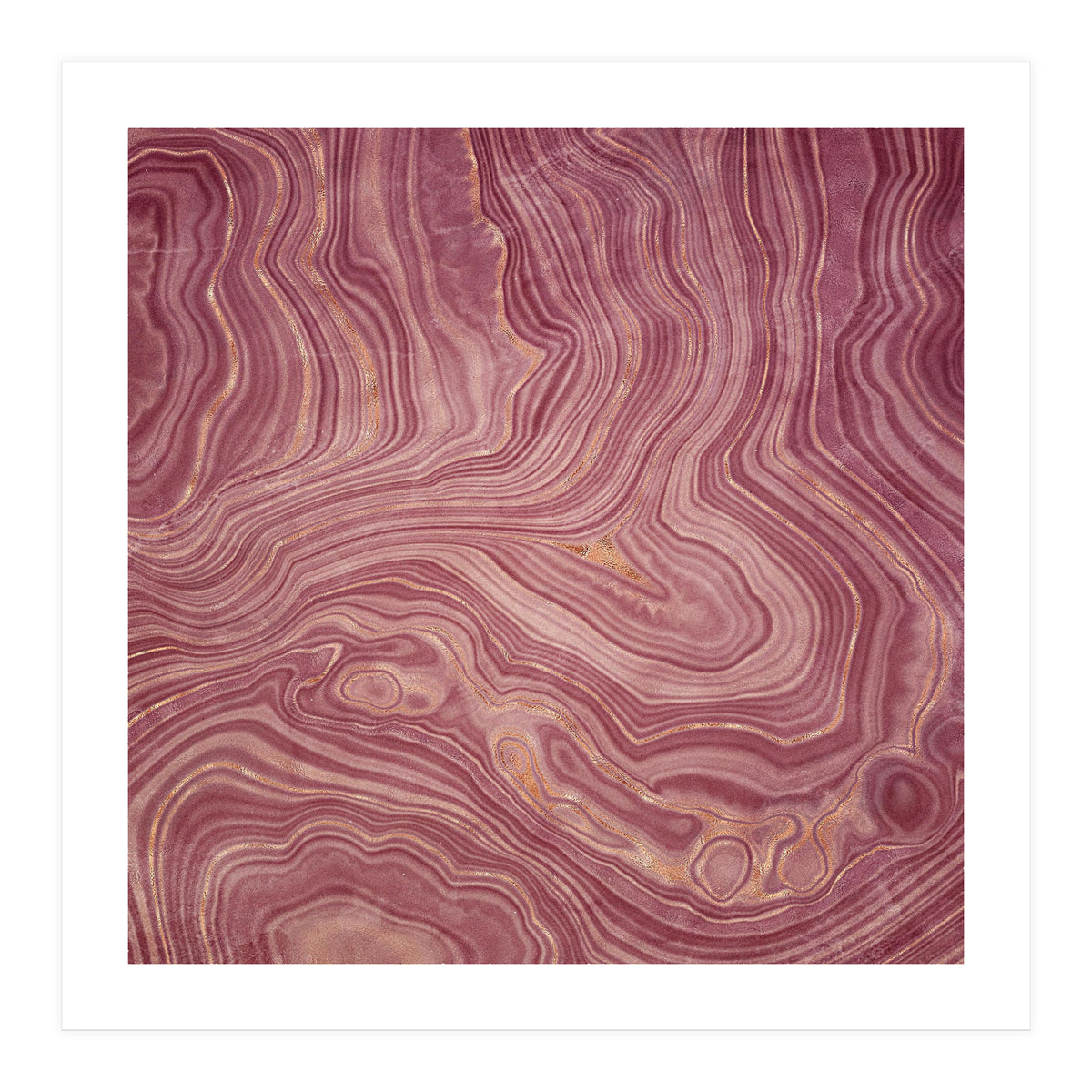 Pink Agate Texture 02  (Print Only)