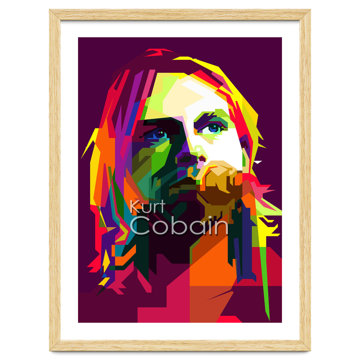 Kurt Cobain Grunge Music Pop Art WPAP
