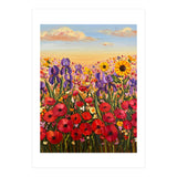 Vibrant Wildflower Field Oil Painting (Print Only) thumbnail