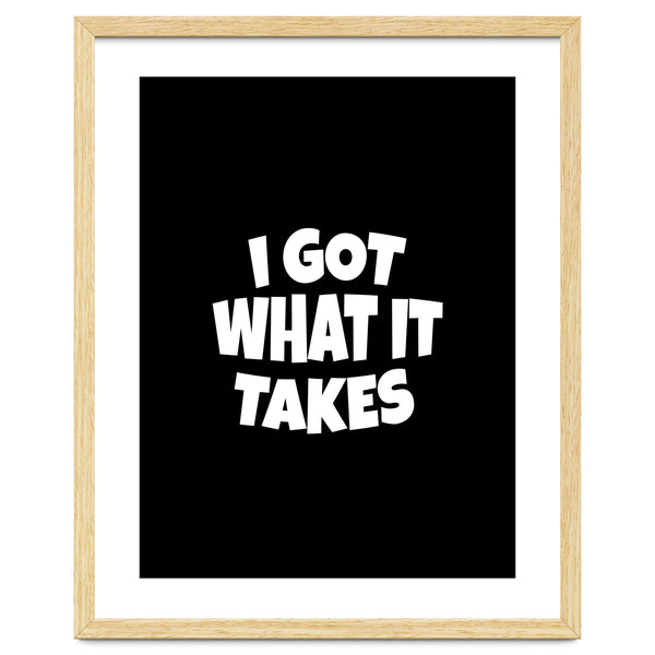 I Got What It Takes