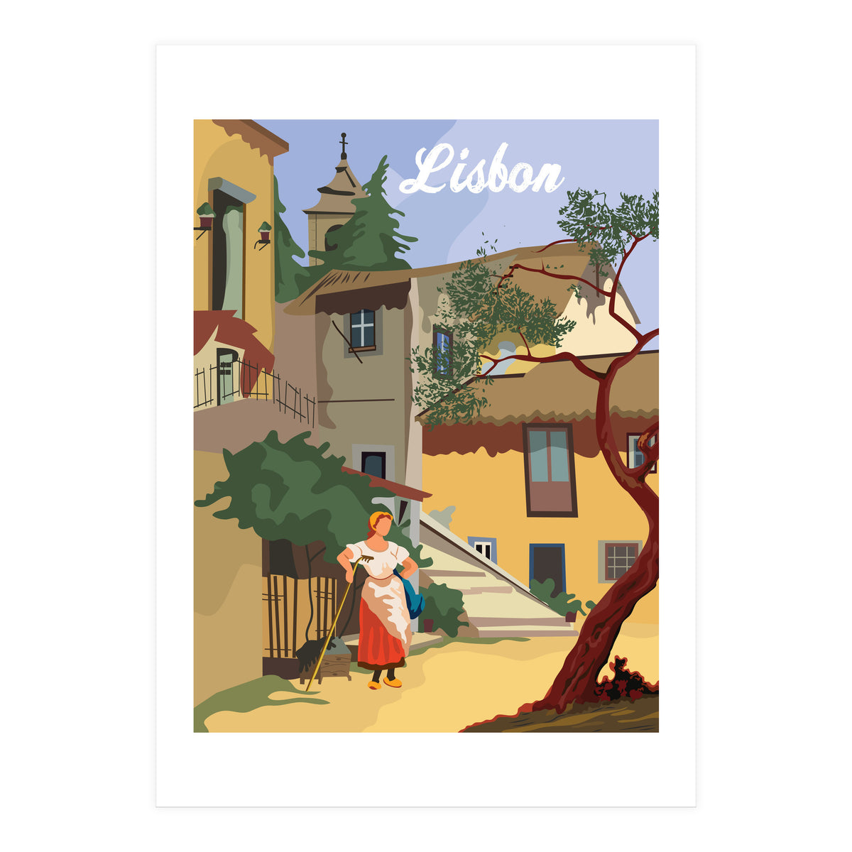 Lisbon, Neighborhood (Print Only)