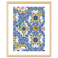 Sicilian Italian Tiles Butterflies And Flowers