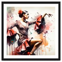 Scarlet Flamenco Side Pose