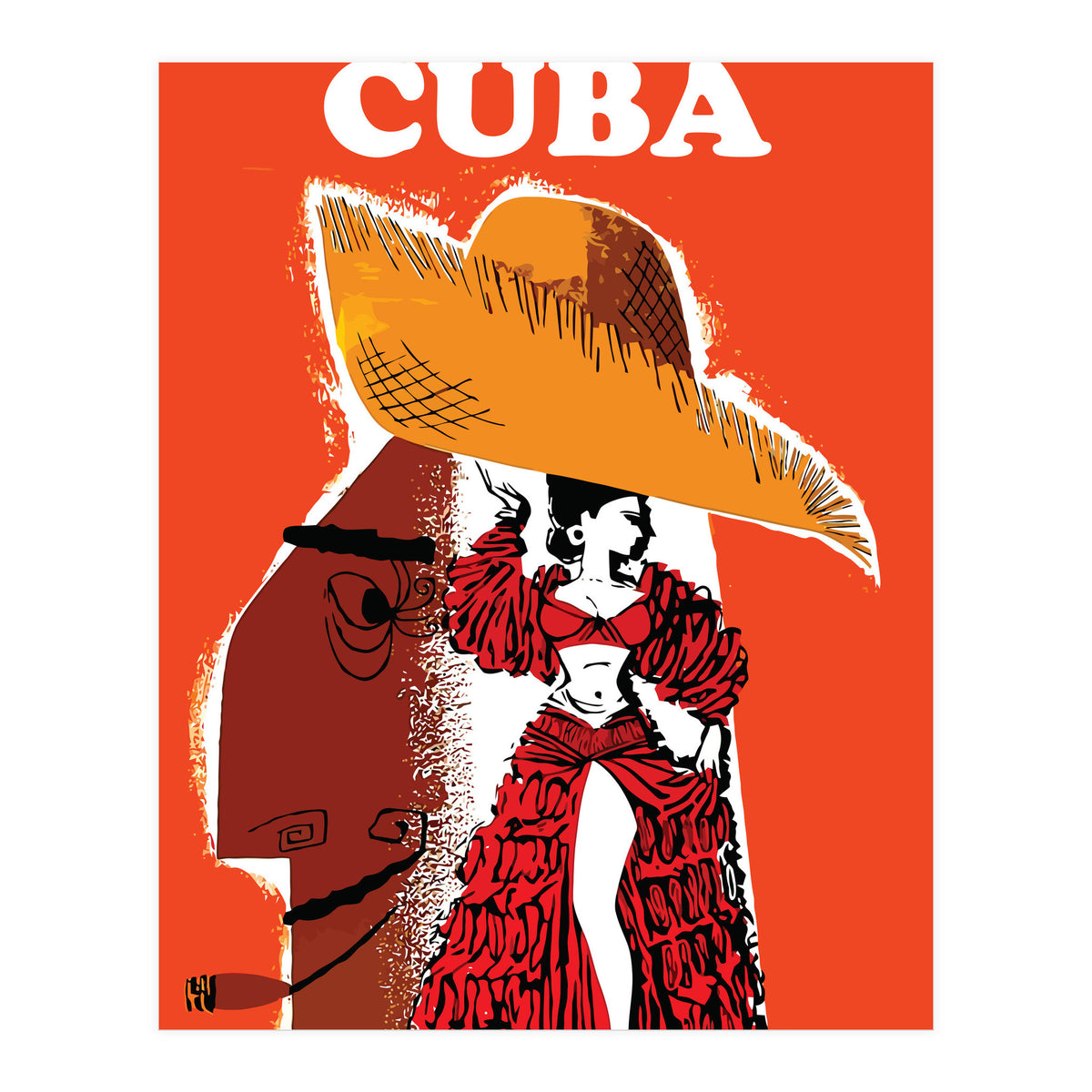 Cuba, Dancing Girl (Print Only)