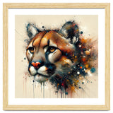 Watercolor Cougar Portrait thumbnail