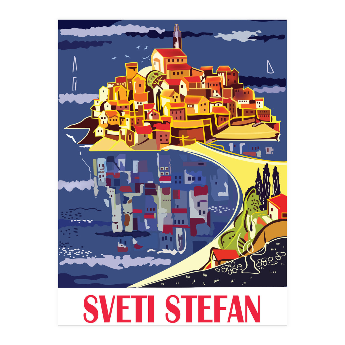 Sveti Stefan, Budva (Print Only)