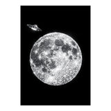 Diamond moon and UFO (Print Only) thumbnail