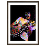 Carlos Santana . American Rock Guitarist Legend Colorful thumbnail