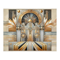 Art Deco Gold Architecture (Print Only)