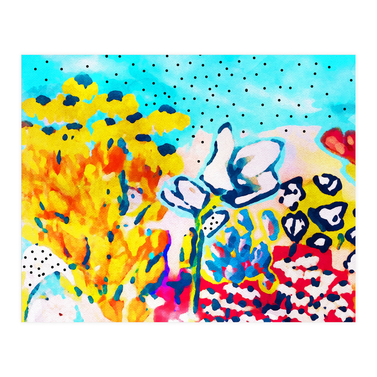 Floral Graffiti #society6 #decor #buyart (Print Only)