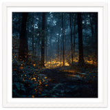 Enchanted Midnight Forest with Glowing Fireflies thumbnail