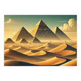 Vintage Egypt, Pyramids Of Giza Poster (Print Only) thumbnail