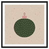 Christmas globe with snowflakes