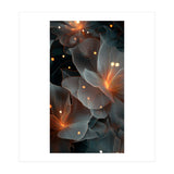 Ethereal Glowing Flora: Abstract Translucent Petals (Print Only) thumbnail