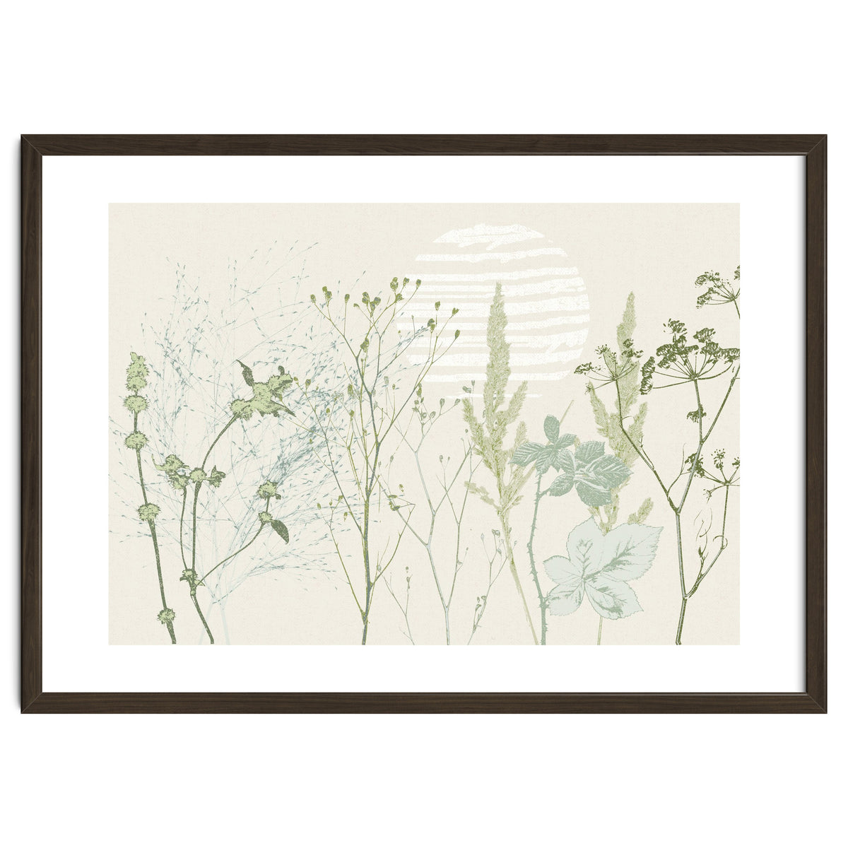 Plant based calming atmosphere natural green