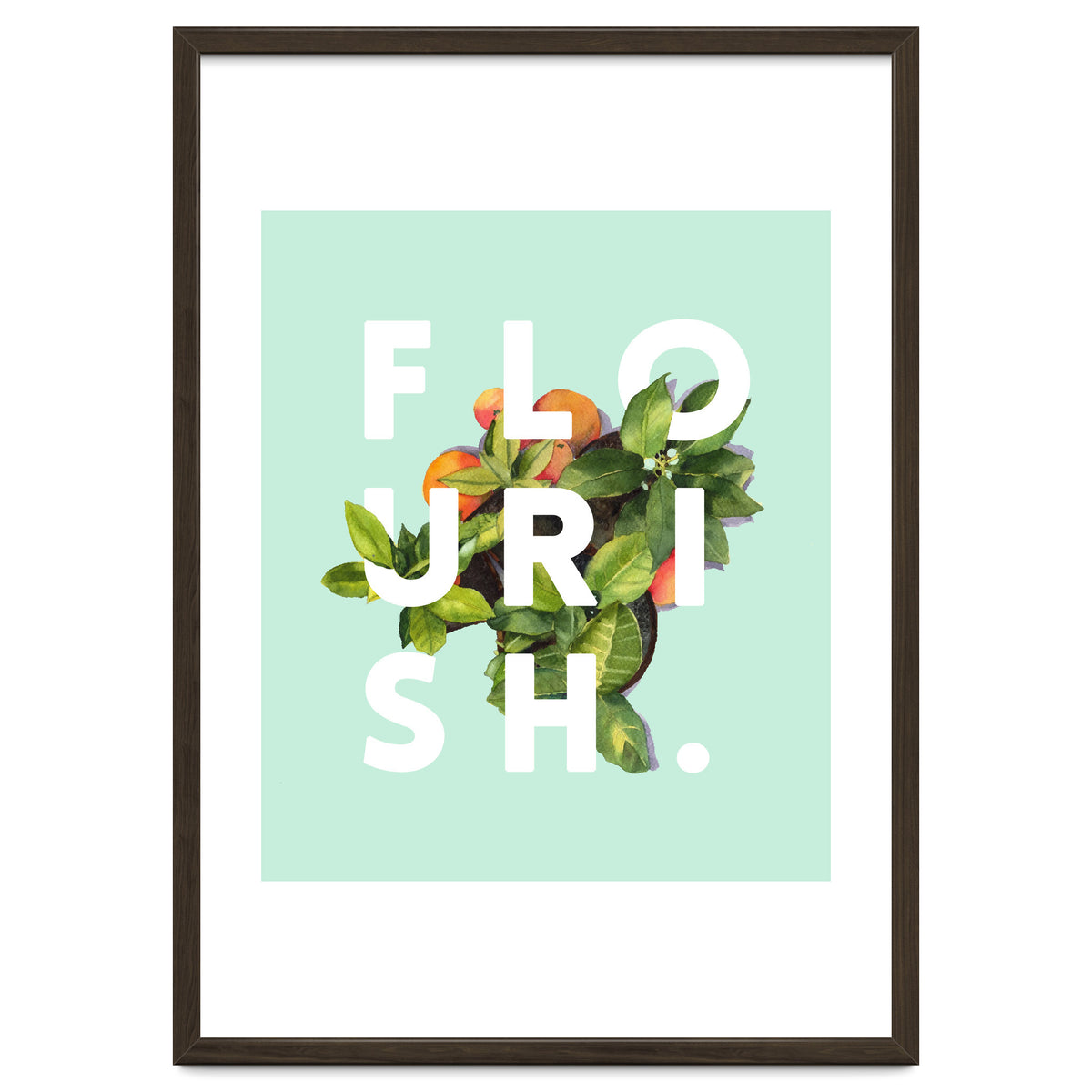 Flourish #society6 #buyart #typography #artprint