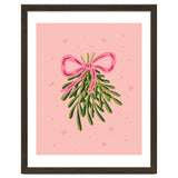 Mistletoe And Pink Bow thumbnail