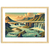 Vintage Iceland, Landscape Poster thumbnail