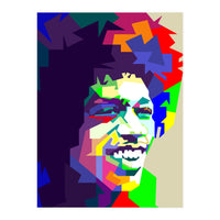 Jimi Hendrix Rock And Blues Music Pop Art (Print Only)