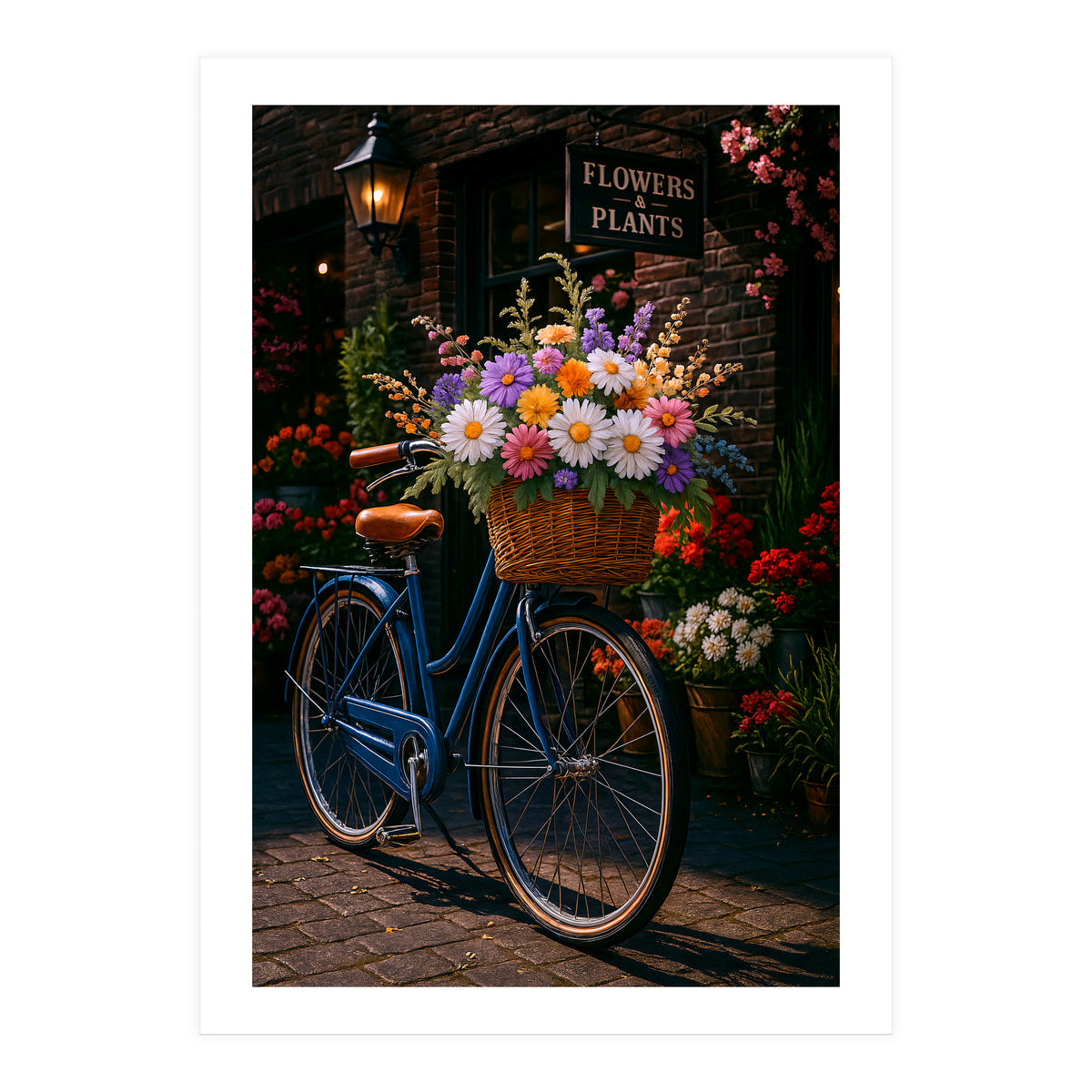 The Aesthetic of a Bicycle at a Flower Shop (Print Only)