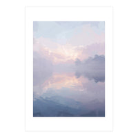 Ethereal Misty Lakeside at Dawn (Print Only)