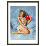 Pinup Sexy Girl Posing With Her Red Book thumbnail