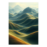 Ethereal Green Mountain Ridges Art (Print Only) thumbnail