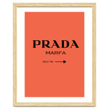 Prada Marfa, Fashion Sign Poster, Chic Decor, thumbnail