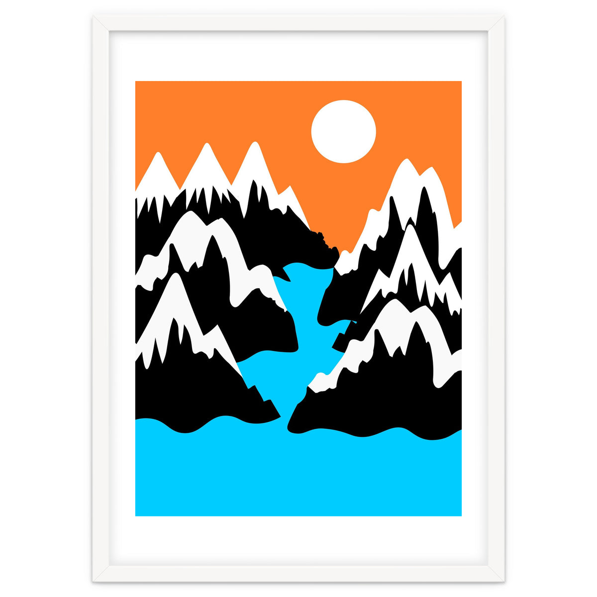 Mountainous River Mouth