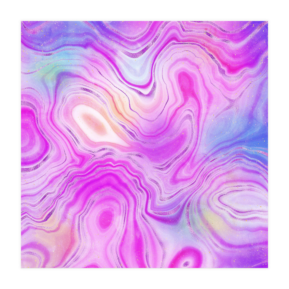 Neon Agate Texture 10  (Print Only)