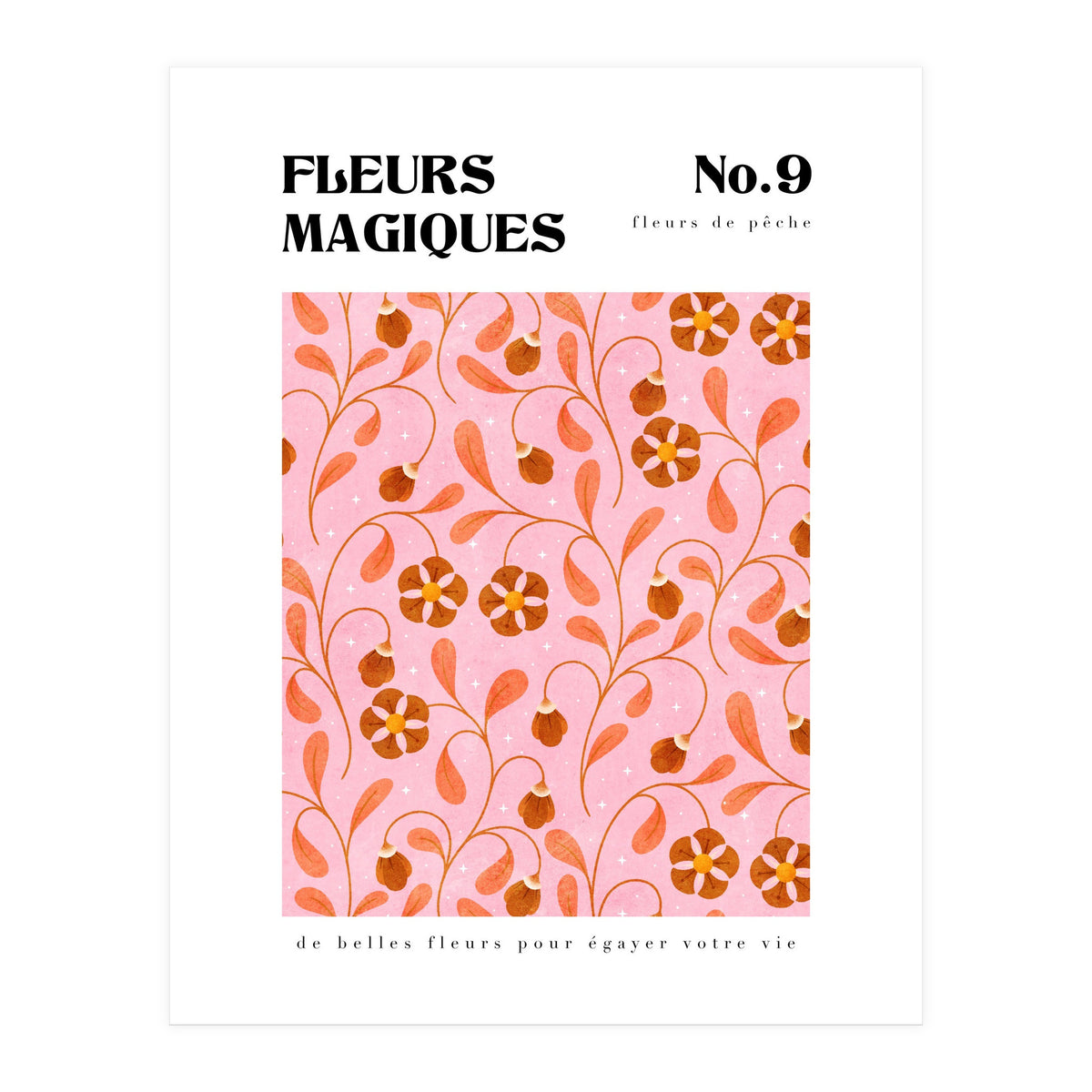 Magical Flowers No.9 Peachy Florals (Print Only)