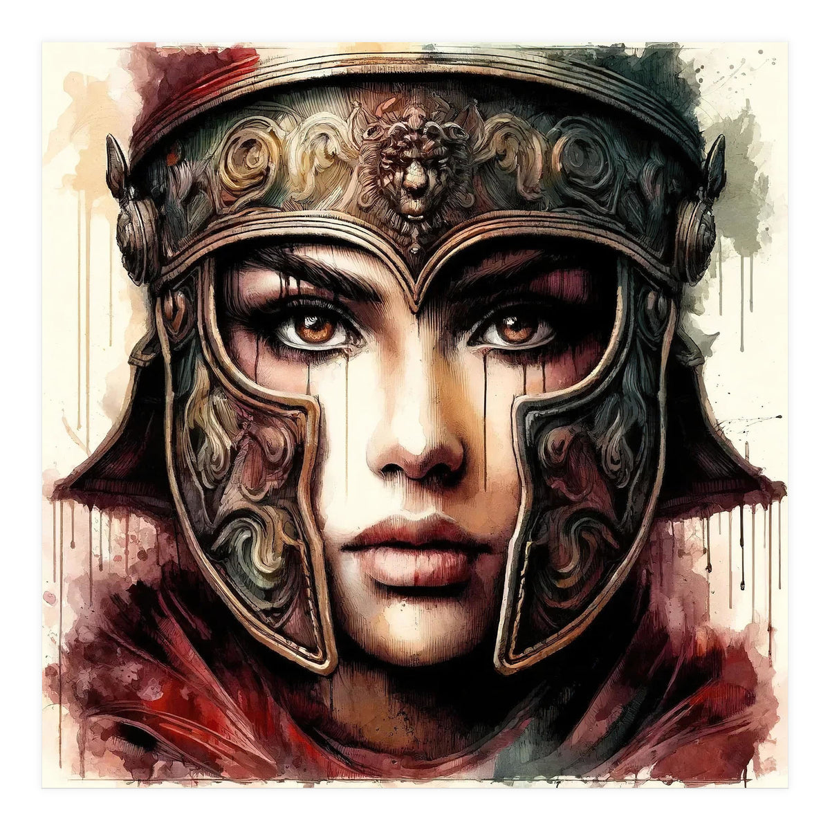 Lion Crest Armor Portrait (Print Only)