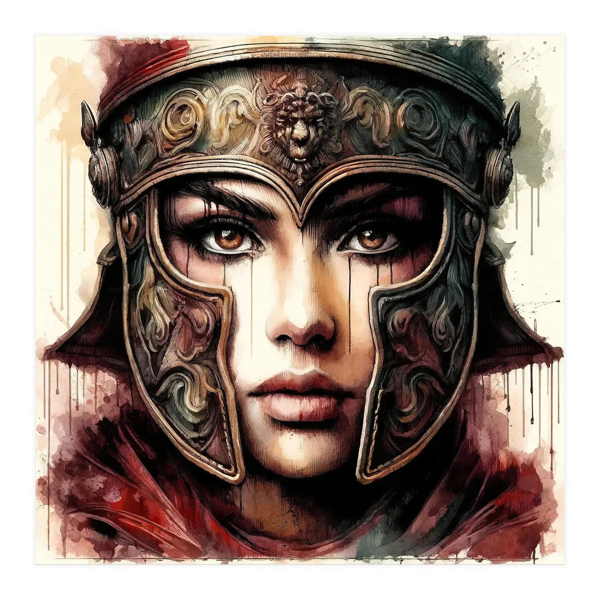 Lion Crest Armor Portrait (Print Only)