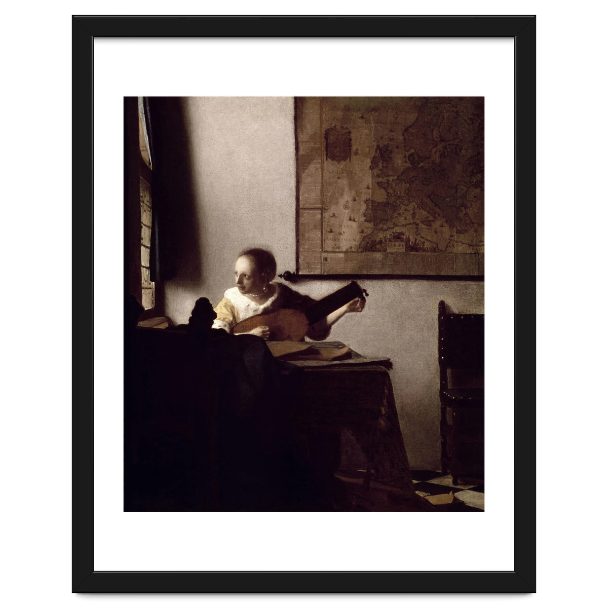 'The Lute Player', 1663-1664, Oil on canvas, 51,4 x 45,7 cm.