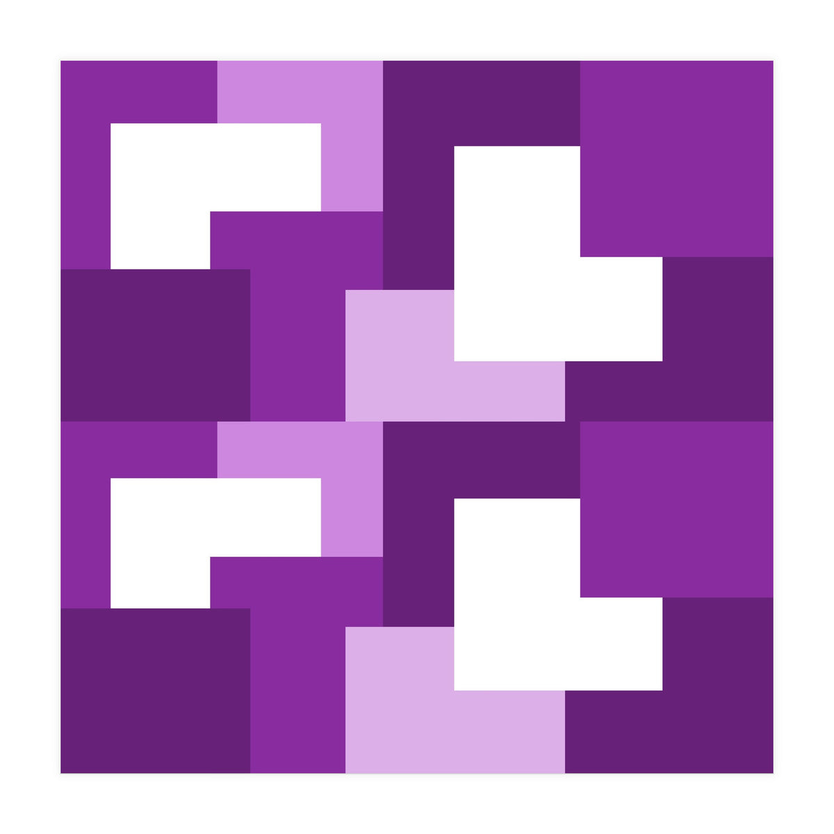 Purple Abstract Square Tiles (Print Only)
