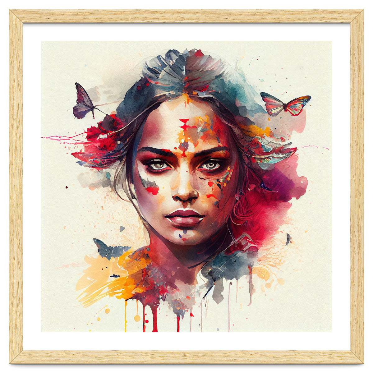 Festival Butterflies Hindu Portrait