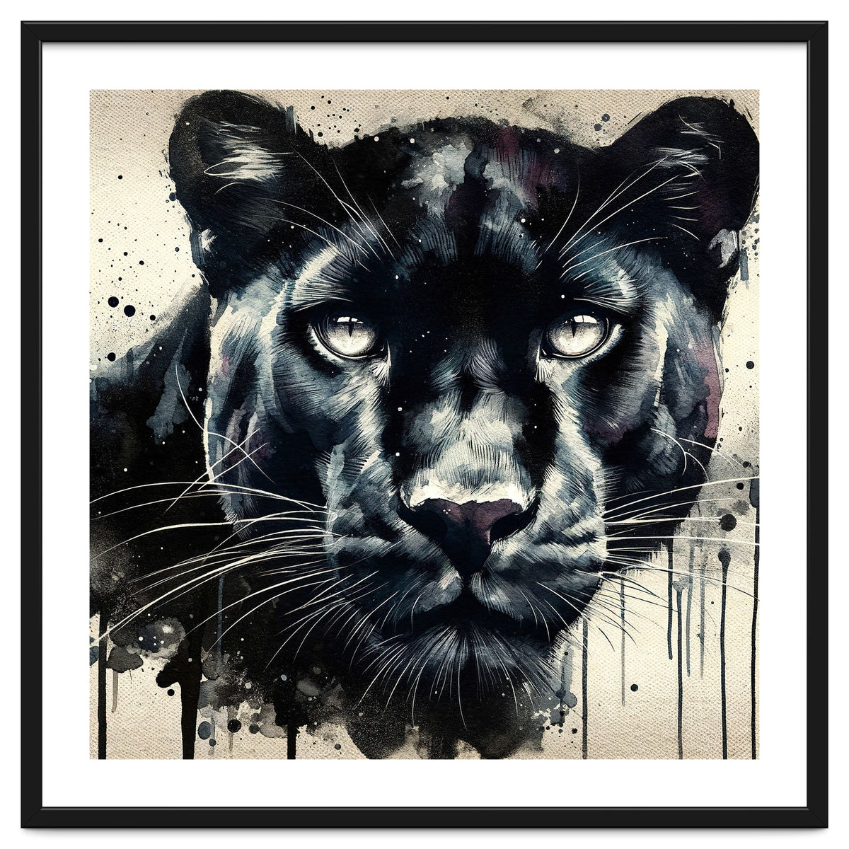 Watercolor Panther