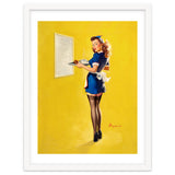 Pinup Sexy Waitress Looking Back thumbnail