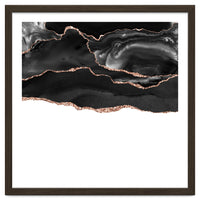 Black & Rose Gold Agate Texture 05