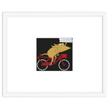 Cartoon Dog Marty cycling with Pizza thumbnail