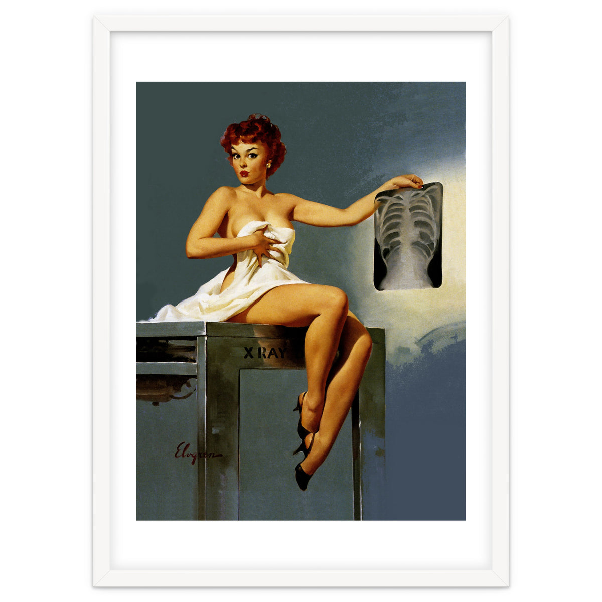 Pin Up Sexy Girl At The Doctor
