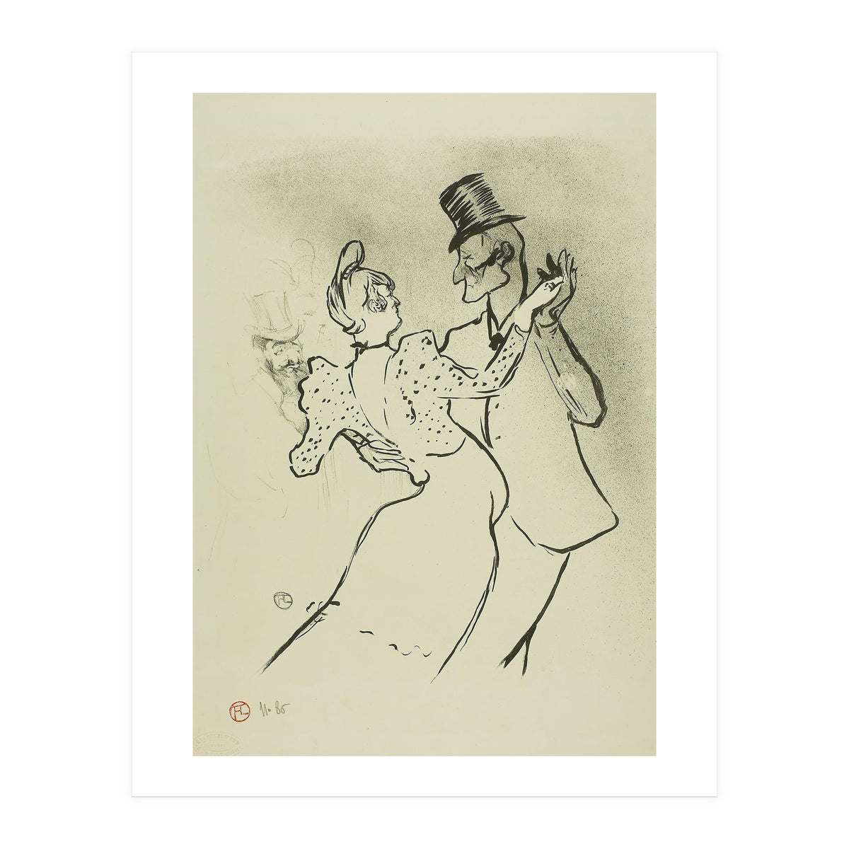 La Goulue. Henri de Toulouse-Lautrec; French, 1864-1901. Date: 1894. Dimensions: 308 × 254 mm (im... (Print Only)