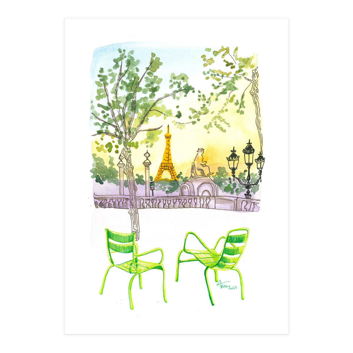Paris Tuileries  (Print Only)