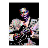 BB King. American Blues Guitarist in Colorful Art (Print Only) thumbnail