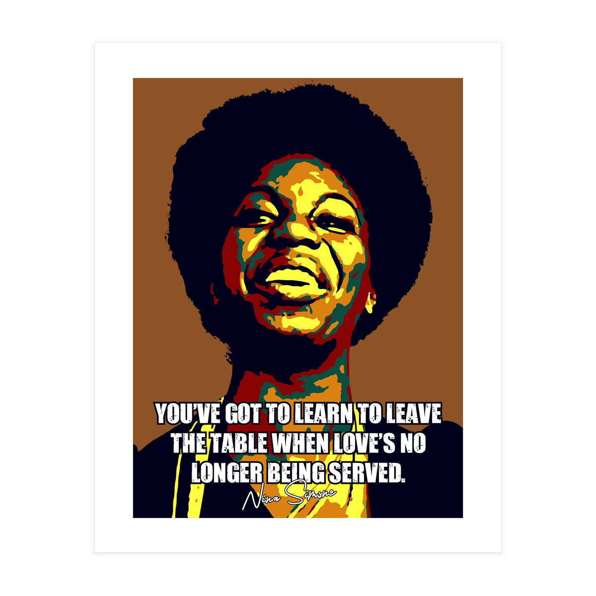 Nina Simone Music Legend (Print Only)