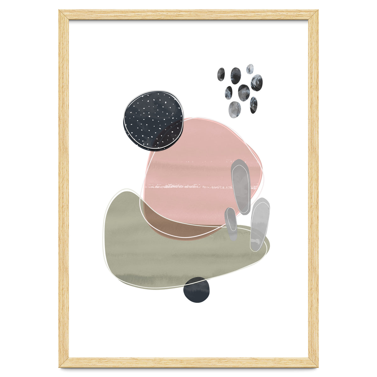 Bold Organic Shapes Pink