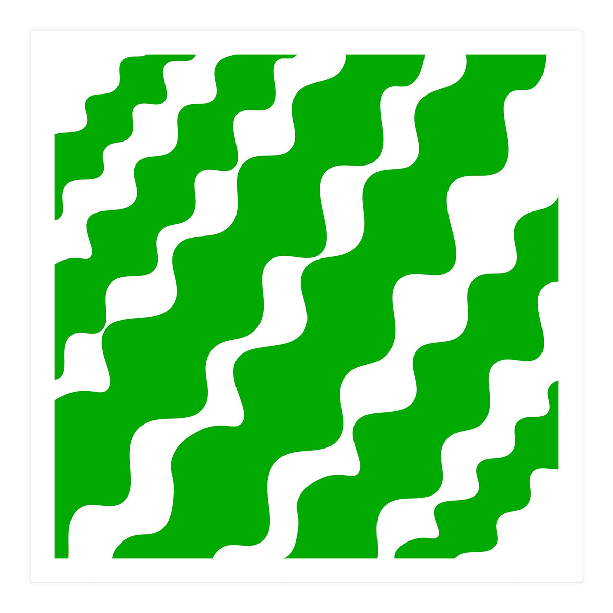 Green Wavy (Print Only)