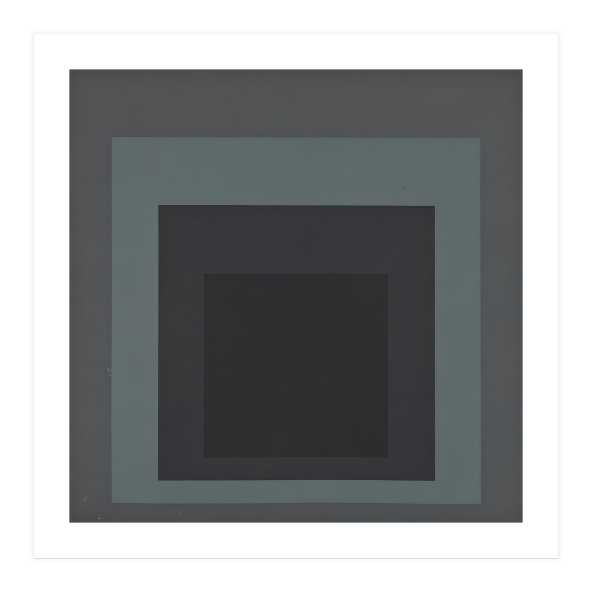 JOSEF ALBERS - HOMAGE TO THE SQUARE BLACK GREY (Print Only)